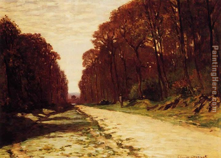 Road in a Forest painting - Claude Monet Road in a Forest art painting